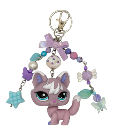 Lilac Fox LPS Keychain #2400