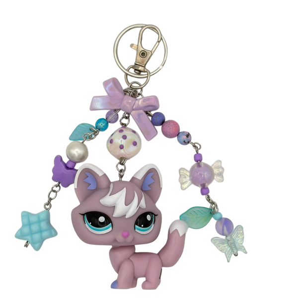 Lilac Fox LPS Keychain #2400