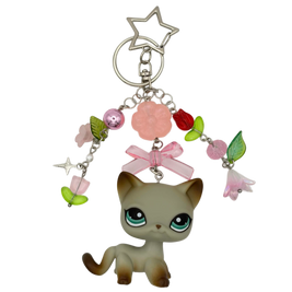 Egyptian Shorthair Cat LPS Keychain #391