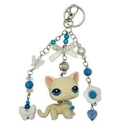 Shorthair Cat LPS Keychain #410