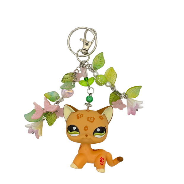 Leopard Spot Cat LPS Keychain #1120