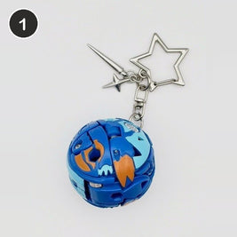 #1 Riptide Brawler upcycled Bakugan keychain