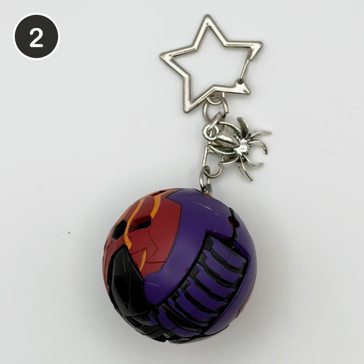 #2 Witching Brawler upcycled Bakugan keychain