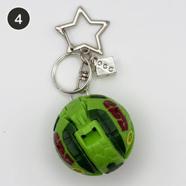 #4 Jackpot Brawler upcycled Bakugan keychain