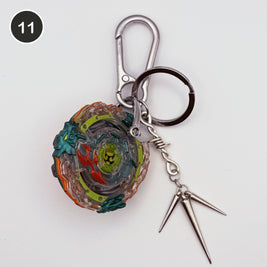 #11 Prism Blade upcycled Beyblade keychain