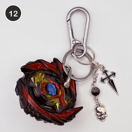#12 Phoenix Blade upcycled Beyblade keychain