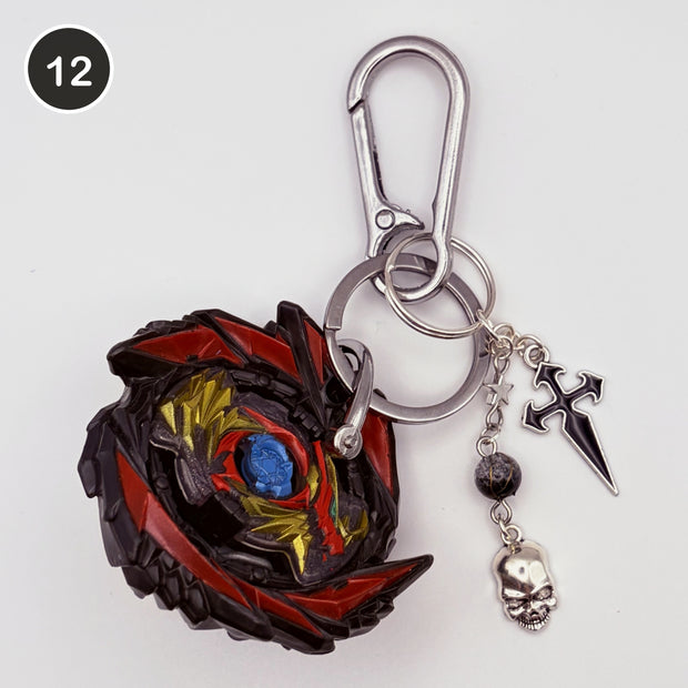 #12 Phoenix Blade upcycled Beyblade keychain