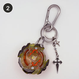 #2 Citrus Blade upcycled Beyblade keychain