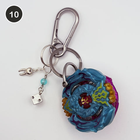 #10 Nebula Blade upcycled Beyblade keychain