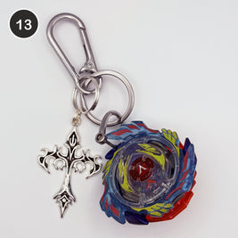 #13 Thunder Blade upcycled Beyblade keychain