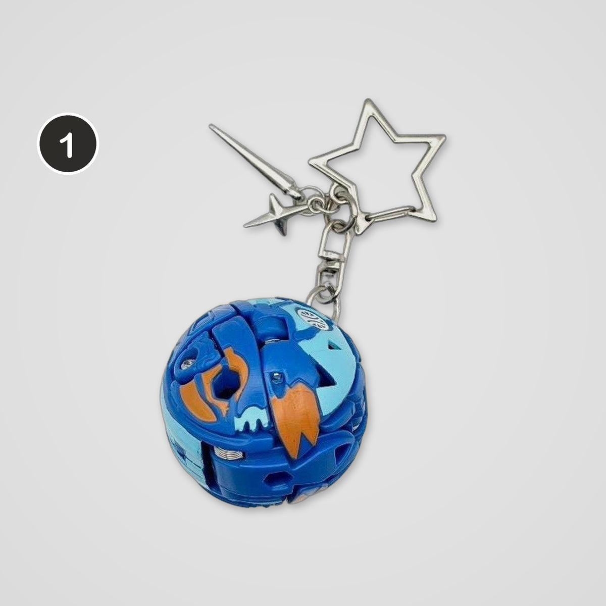 Bakugan upcycled Bakugan keychains, all designs