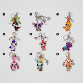 Newer LPS upcycled LPS keychains, all designs