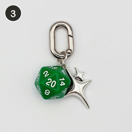 #3 Druid D20 D20 dice keychain