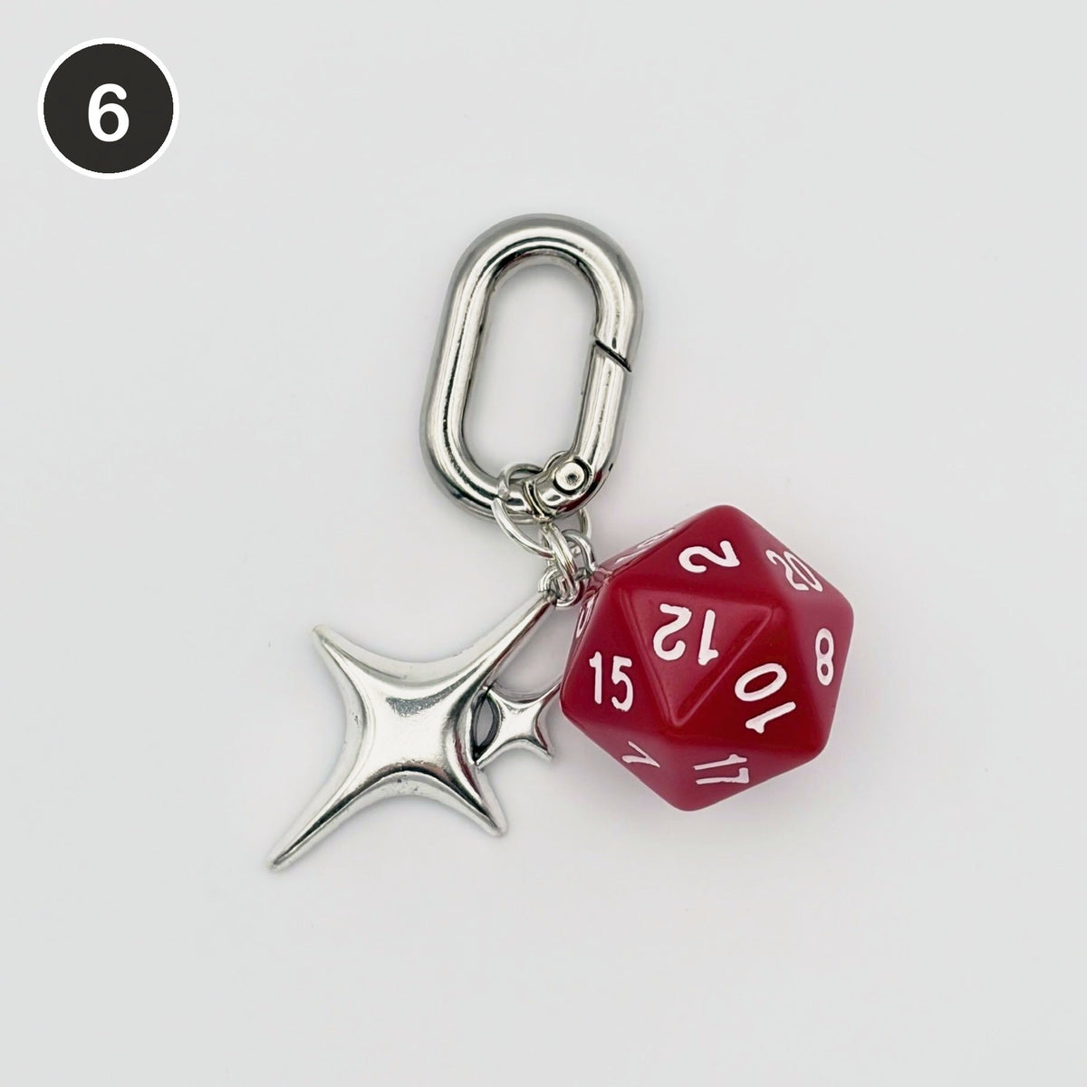 #6 Rogue D20 D20 dice keychain