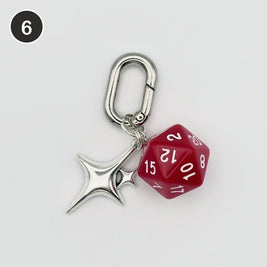 #6 Rogue D20 D20 dice keychain