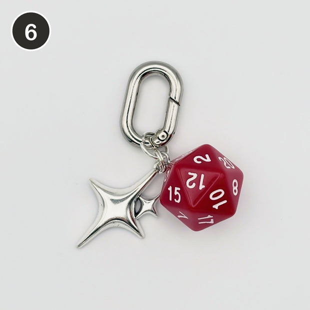 #6 Rogue D20 D20 dice keychain