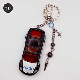 #10 Patrol Ride upcycled Hot Wheels keychain