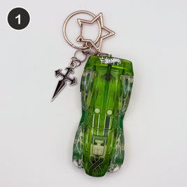 #1 Slime Ride upcycled Hot Wheels keychain