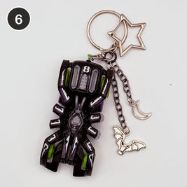 #6 Batwing Ride upcycled Hot Wheels keychain