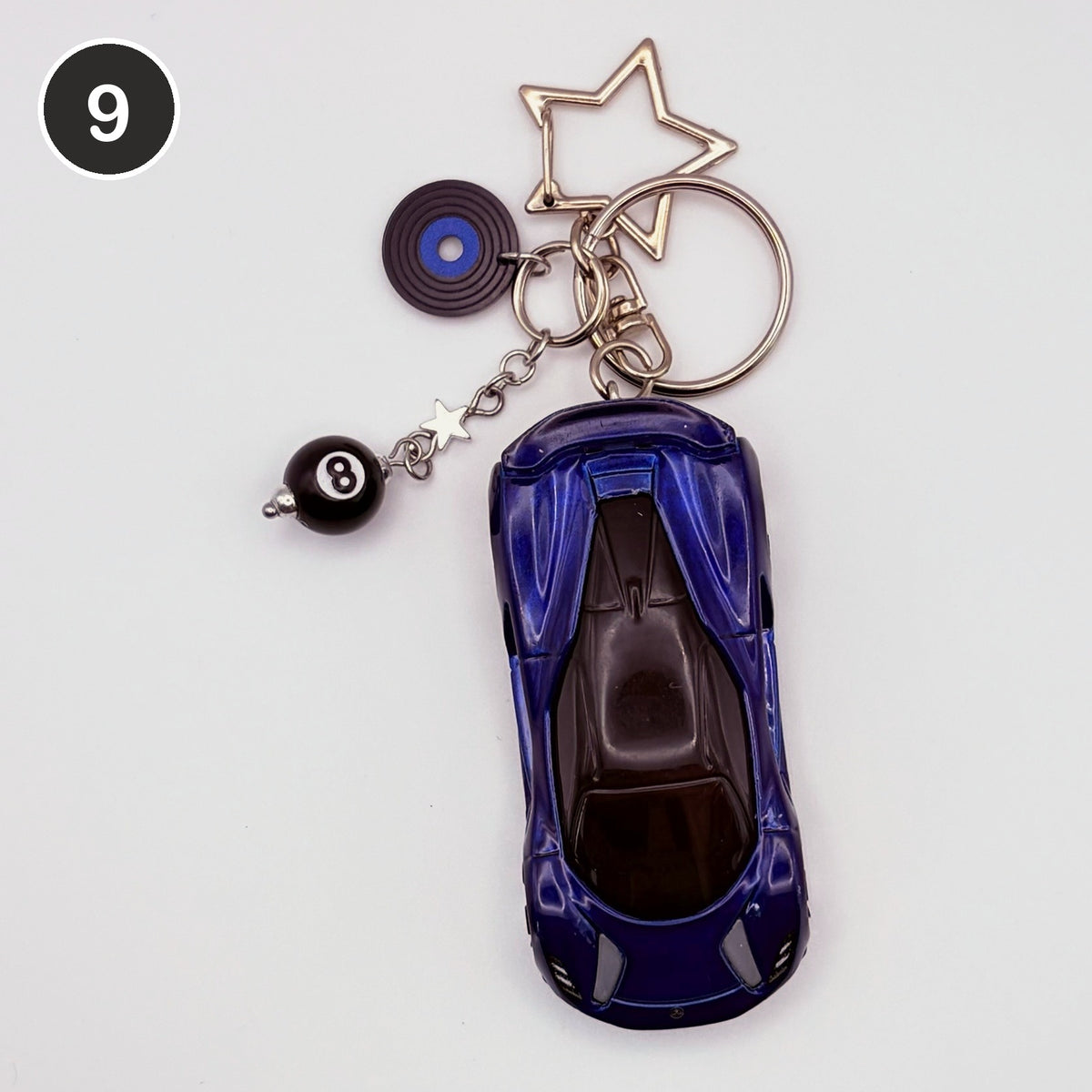 #9 Eclipse Ride upcycled Hot Wheels keychain