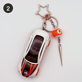 #2 Creamsicle Ride upcycled Hot Wheels keychain