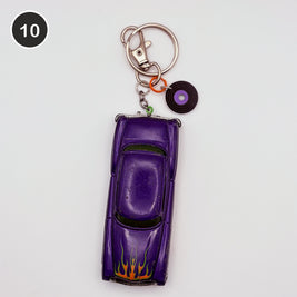 #10 Grape Soda Ride upcycled Hot Wheels keychain