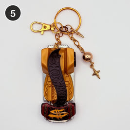 #5 Butterscotch Ride upcycled Hot Wheels keychain