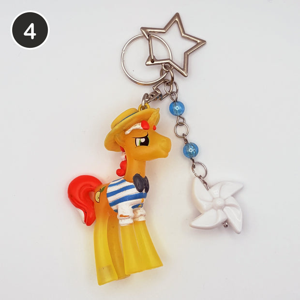 #4 Seaside Pony upcycled My Little Pony keychain
