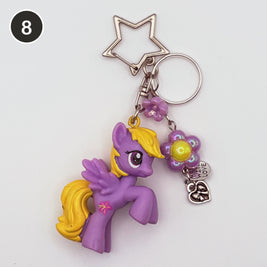 #8 Lavender Pegasus upcycled My Little Pony keychain