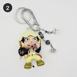 #2 Wildcard Usopp upcycled One Piece keychain