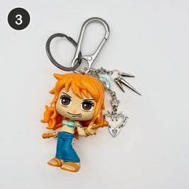 #3 Tangerine Nami upcycled One Piece keychain