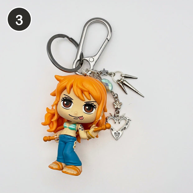#3 Tangerine Nami upcycled One Piece keychain