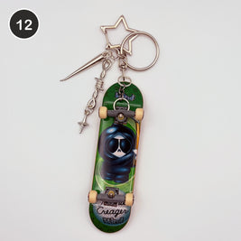#12 Phantom Board upcycled Tech Deck fingerboard keychain