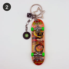 #2 Saturday Board upcycled Tech Deck fingerboard keychain
