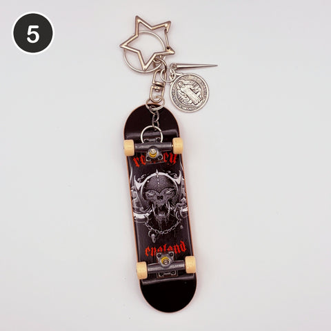 #5 Relic Board upcycled Tech Deck fingerboard keychain