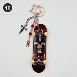 #10 Bone Board upcycled Tech Deck fingerboard keychain