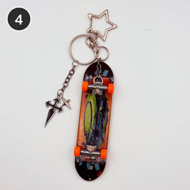 #4 Tropic Board upcycled Tech Deck fingerboard keychain